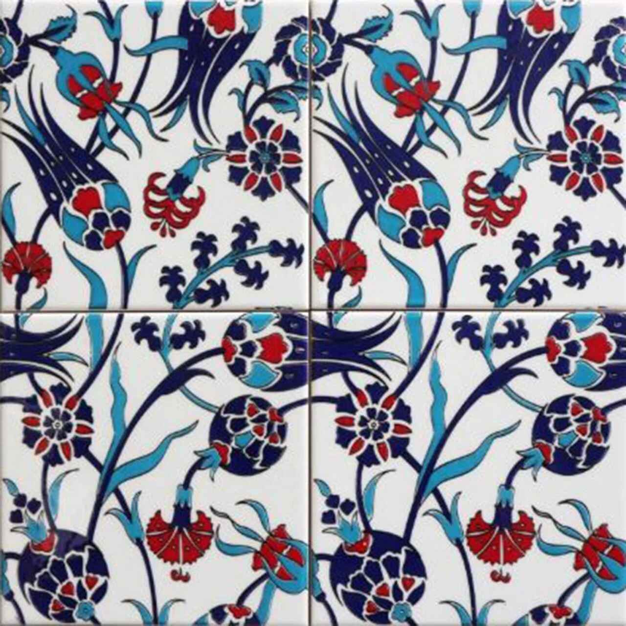 20x20 cm Çini Karo D-105